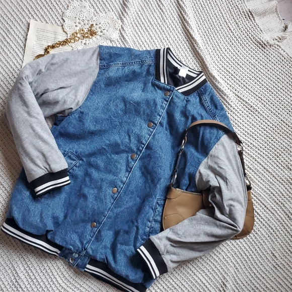 H&M Jackets & Blazers - H&M Blue and Black Denim Jacket